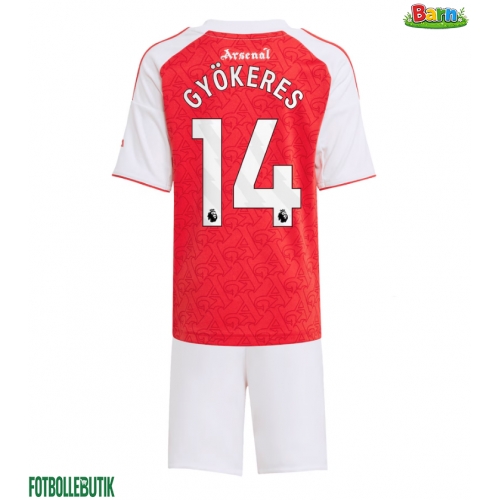 Arsenal Viktor Gyokeres #14 Hemmaställ Barn 2025-26 Kortärmad (+ Korta byxor)